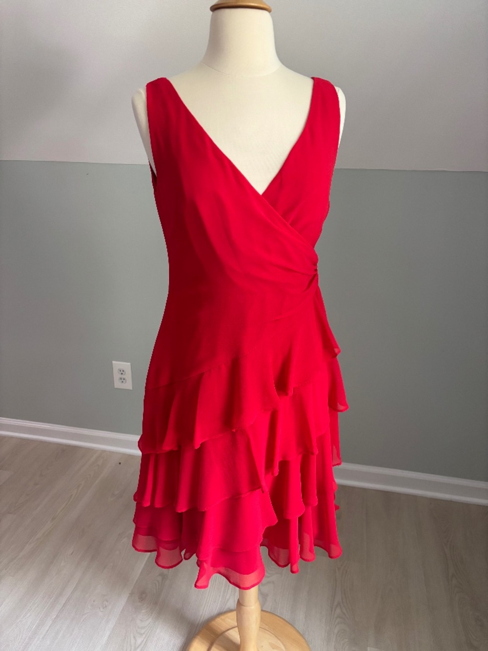 Ralph Lauren red v-neck dress